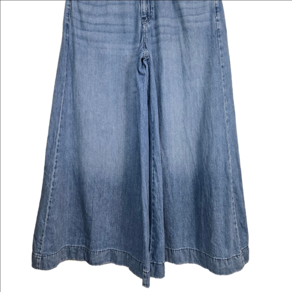 Anthropology Pilcro Super-Wide-Leg High-Rise Jeans, Size 30 ~ EUC - Picture 5 of 16